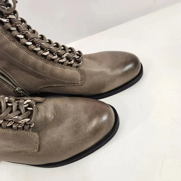 Fergie Nemo Lace Up Boots Womens 9 Grey - Picture 8 of 14